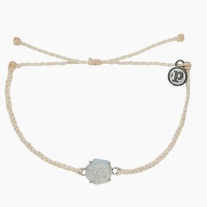 Pura Vida Silver Rainbow Geode Bracelet